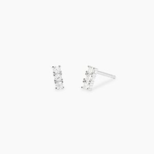 Pendientes Trilogy con diamantes cultivados en laboratorio