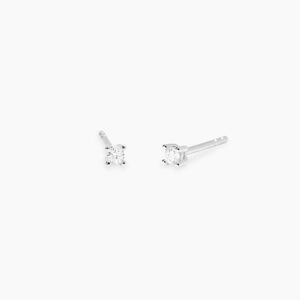 Pendientes con 0,045 quilates de diamantes cultivados en laboratorio