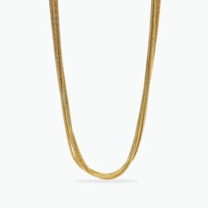COLLAR ACERO DORADO